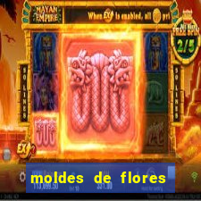 moldes de flores gigantes para imprimir